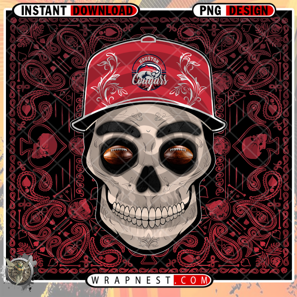 HOUSTON SKULL HANDKERCHIEF WRAP