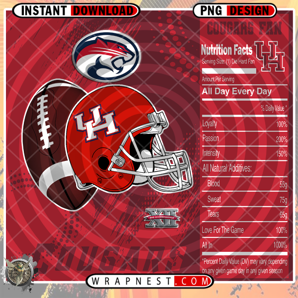 HOUSTON TEAM FAN SODA WRAP