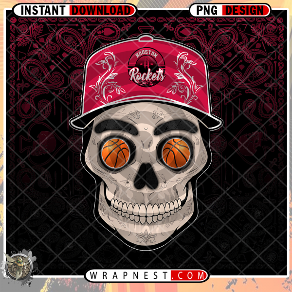 ROCKETS SKULL HANDKERCHIEF WRAP