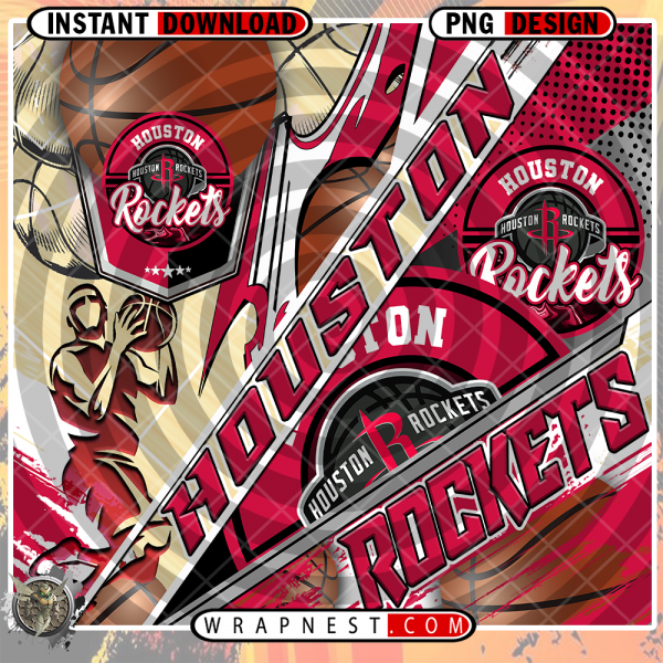 ROCKETS SILHOUETTE WRAP