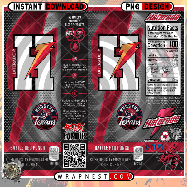 TEXANS HATERADE WRAP