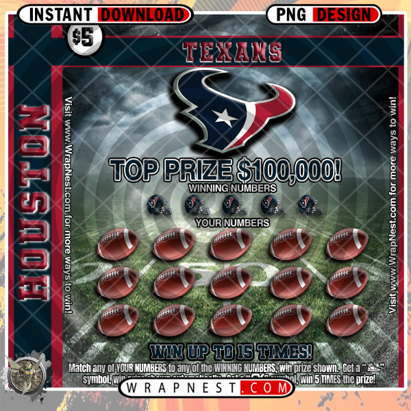 TEXANS SCRATCH OFF WRAP
