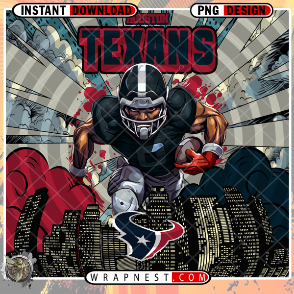 TEXANS COMIC BOOK STYLE WRAP