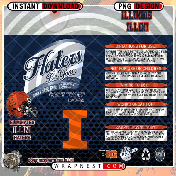 ILLINOIS HATERS BE GONE WRAP