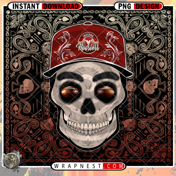 INDIANA SKULL HANDKERCHIEF WRAP
