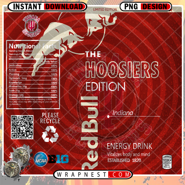 INDIANA RED BULL WRAP