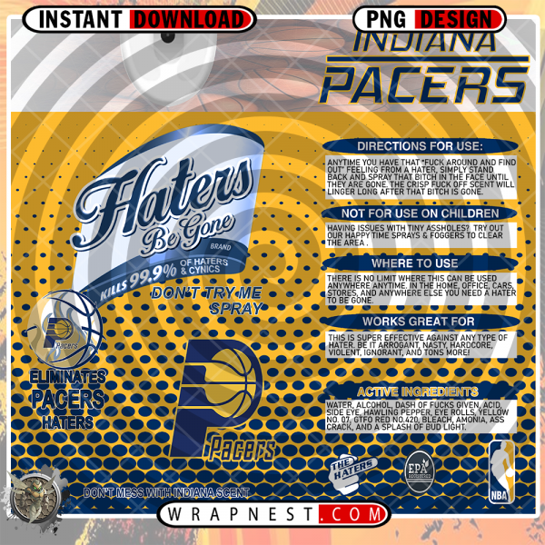 PACERS HATERS BE GONE WRAP