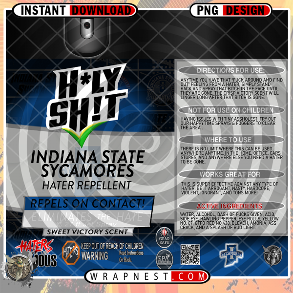 INDIANA STATE HOLY SH*T WRAP