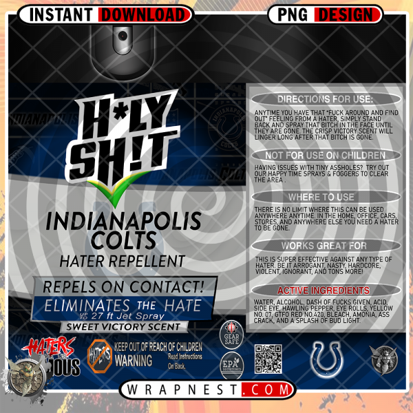COLTS HOLY SHIT WRAP