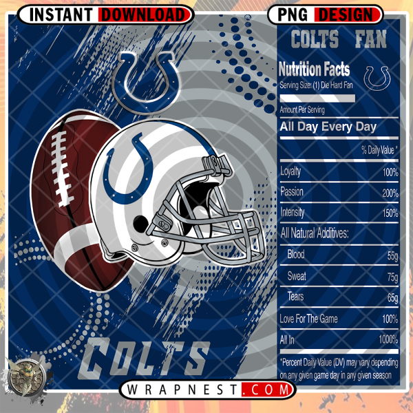 COLTS TEAM FAN SODA
  WRAP