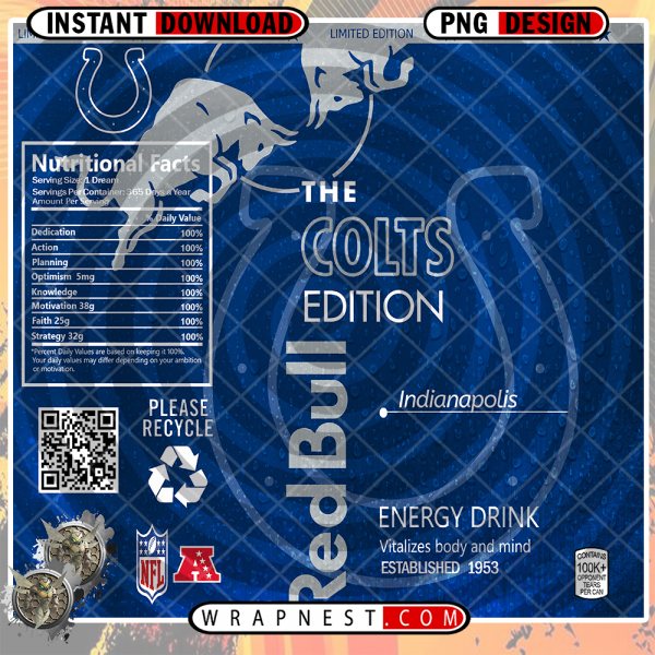 COLTS RED BULL WRAP