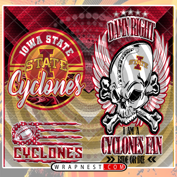 IOWA STATE SKULL WRAP
