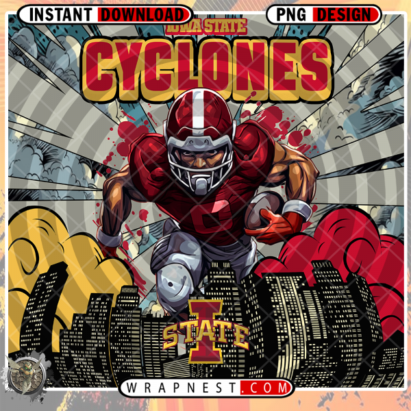 IOWA STATE COMIC BOOK STYLE WRAP