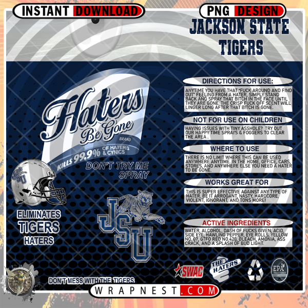JACKSON STATE HATERS BE GONE WRAP