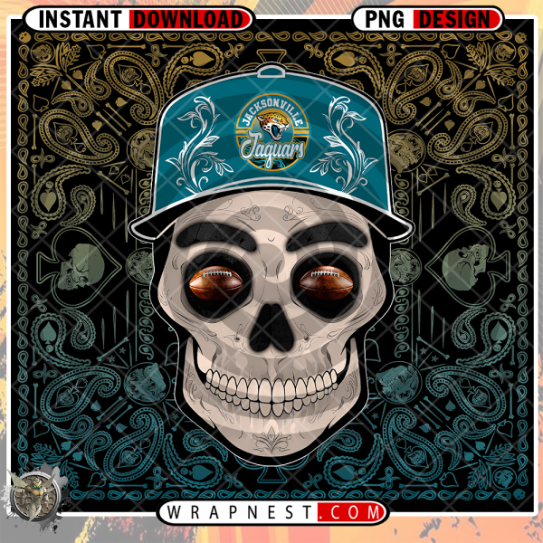 JAGUARS SKULL HANDKERCHIEF WRAP