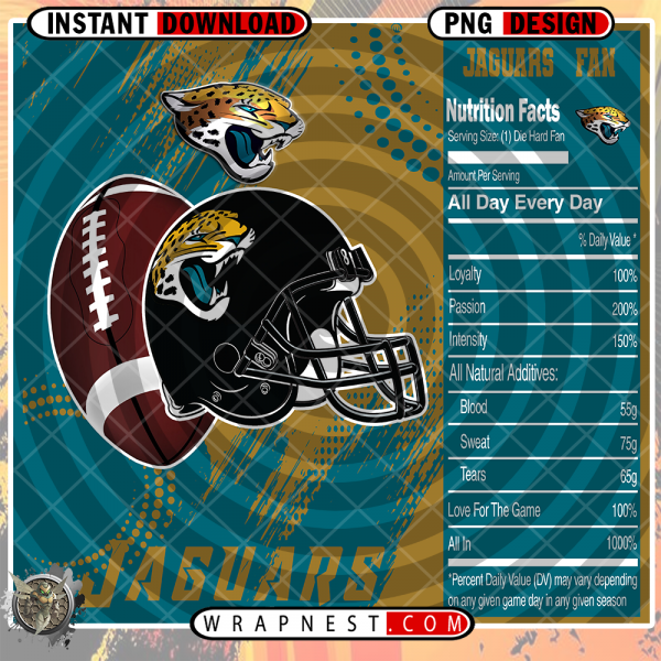 JAGUARS TEAM FAN SODA WRAP