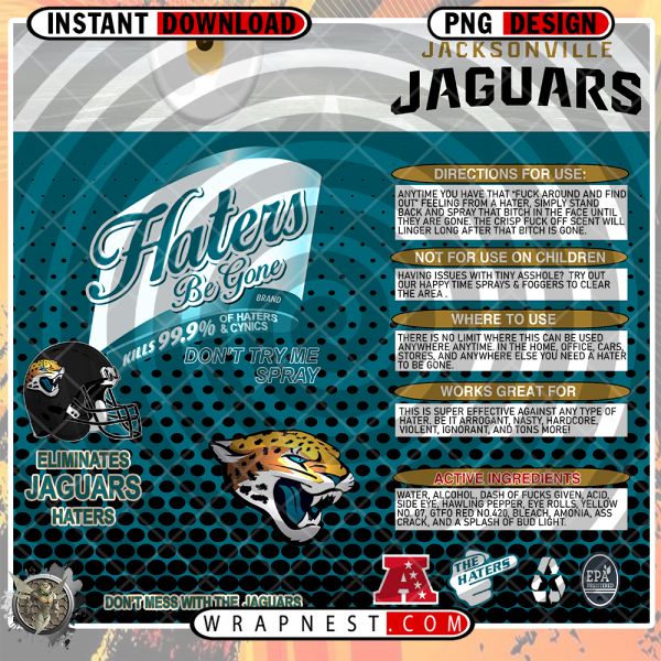 JAGUARS HATERS BE GONE WRAP