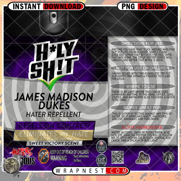 JAMES MADISON HOLY SH*T WRAP