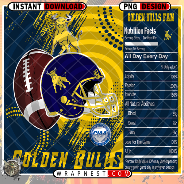 JOHNSON C SMITH TEAM FAN SODA WRAP