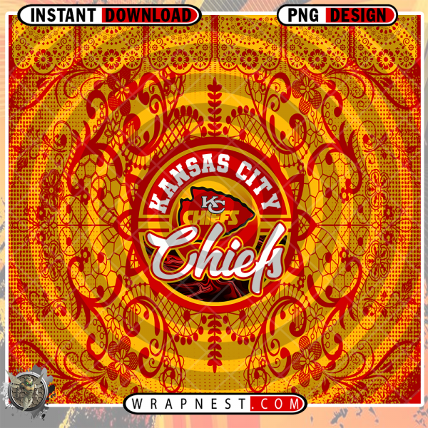 CHIEFS LACE & LOGO WRAP