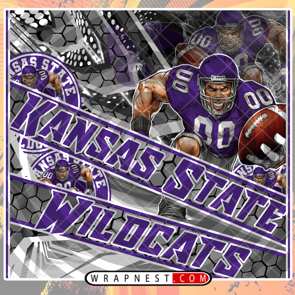 KANSAS STATE FATHEAD v2 WRAP