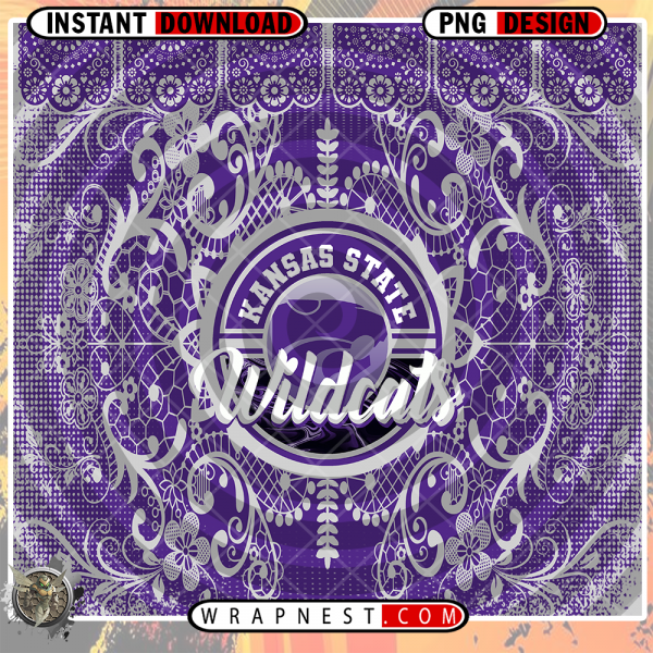 KANSAS STATE LACE & LOGO WRAP