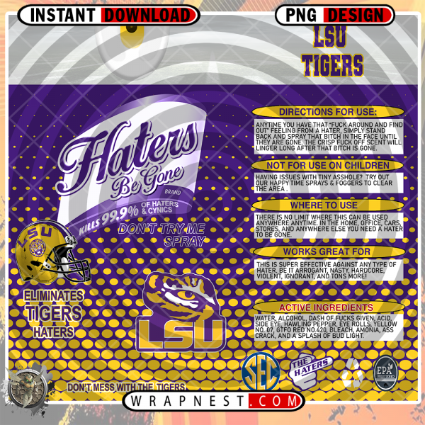 LSU HATERS BE GONE WRAP