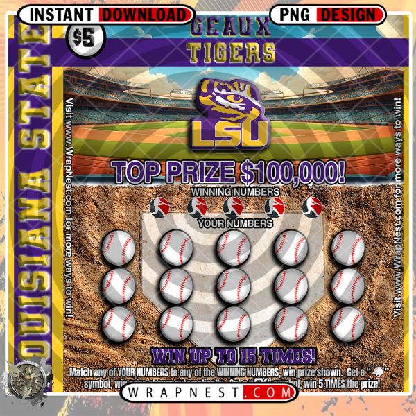 LSU SCRATCH OFF WRAP
