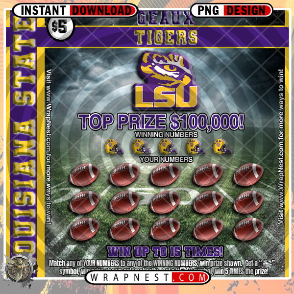 LSU SCRATCH OFF WRAP