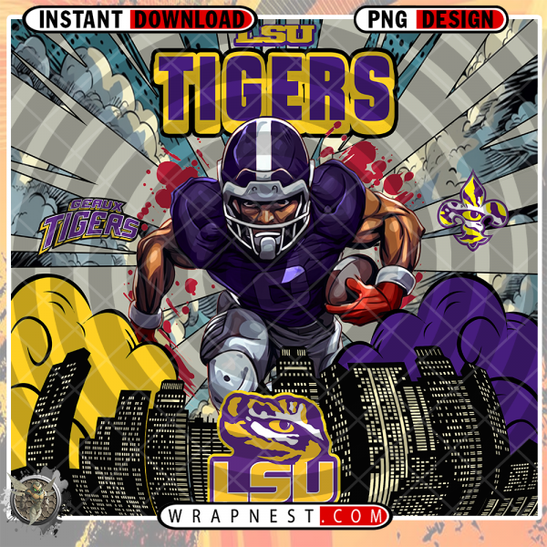 LSU COMIC BOOK STYLE WRAP