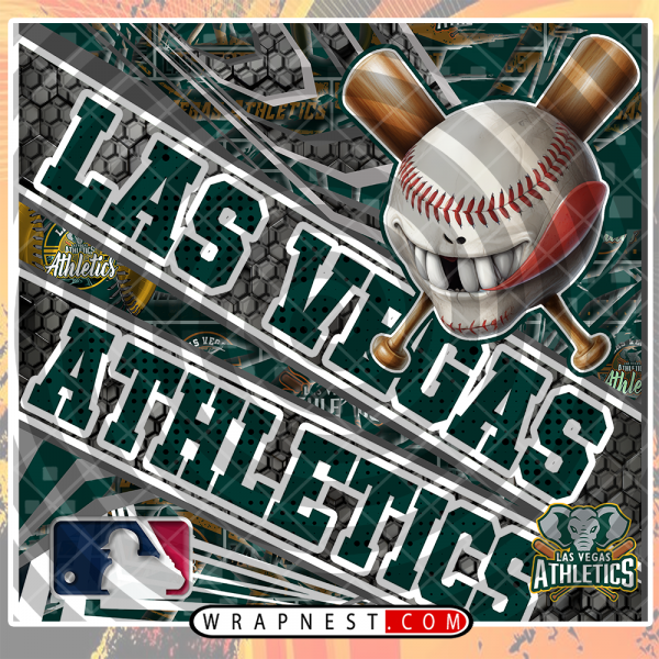 ATHLETICS ANGRY BASEBALL WRAP