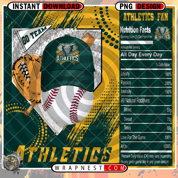 ATHLETICS TEAM FAN SODA WRAP