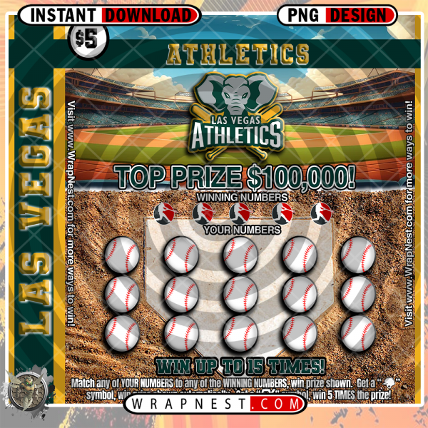 ATHLETICS SCRATCH OFF WRAP