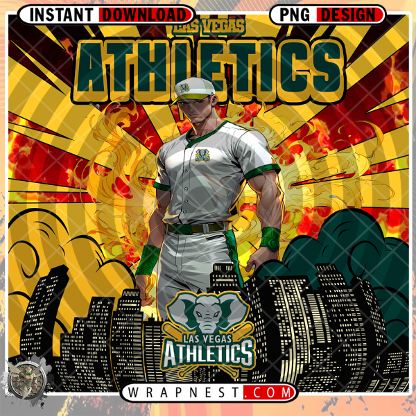 ATHLETICS COMIC BOOK STYLE WRAP