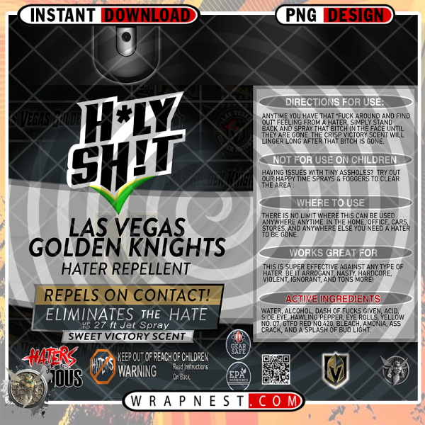 GOLDEN KNIGHTS HOLY SHIT WRAP