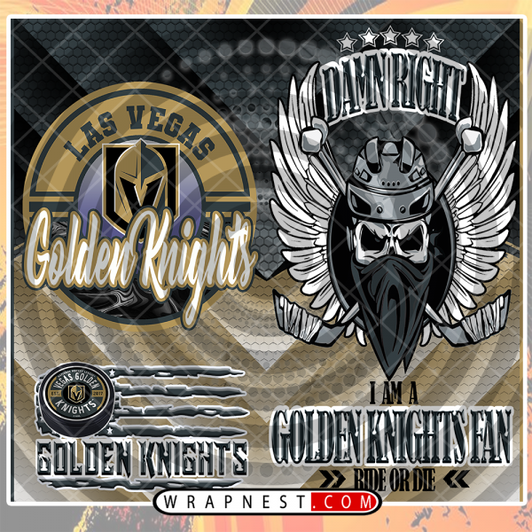 GOLDEN KNIGHTS SKULL WRAP