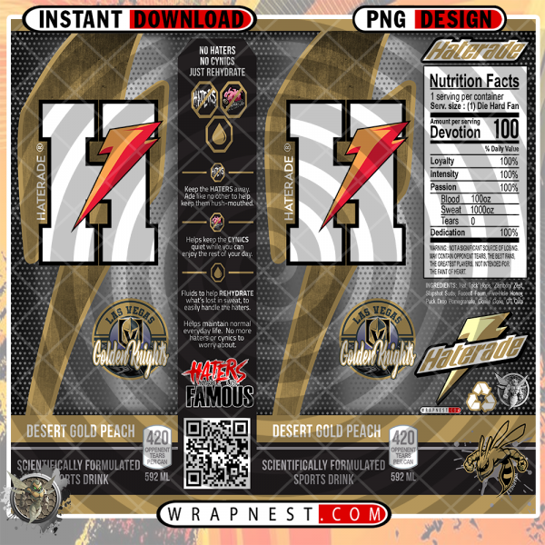 GOLDEN KNIGHTS HATERADE WRAP