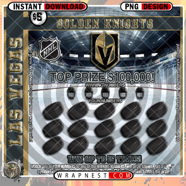 GOLDEN KNIGHTS SCRATCH OFF WRAP