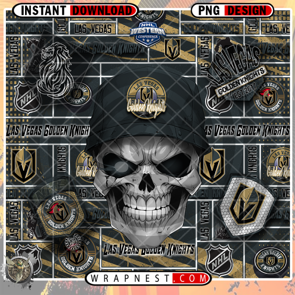 GOLDEN KNIGHTS SKULL WRAP