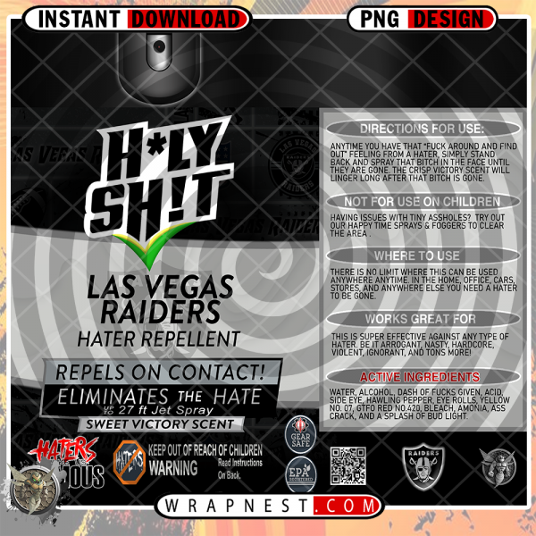 RAIDERS HOLY SHIT WRAP