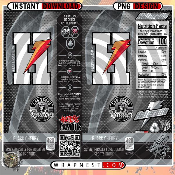 RAIDERS HATERADE WRAP