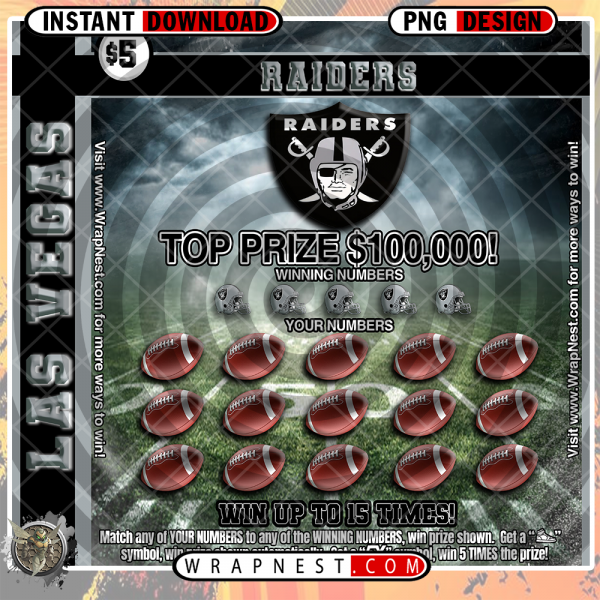 RAIDERS SCRATCH OFF WRAP
