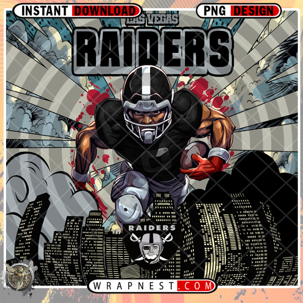 RAIDERS COMIC BOOK STYLE WRAP