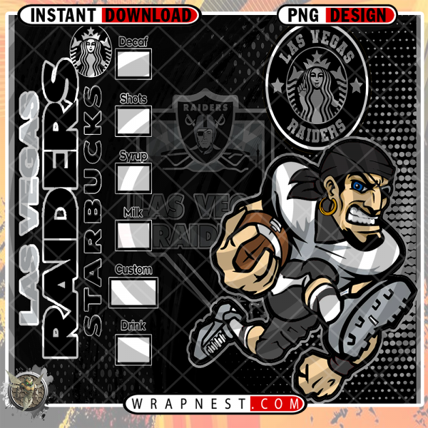 RAIDERS STARBUCKS WRAP