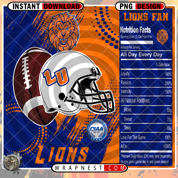 LINCOLN TEAM FAN SODA WRAP