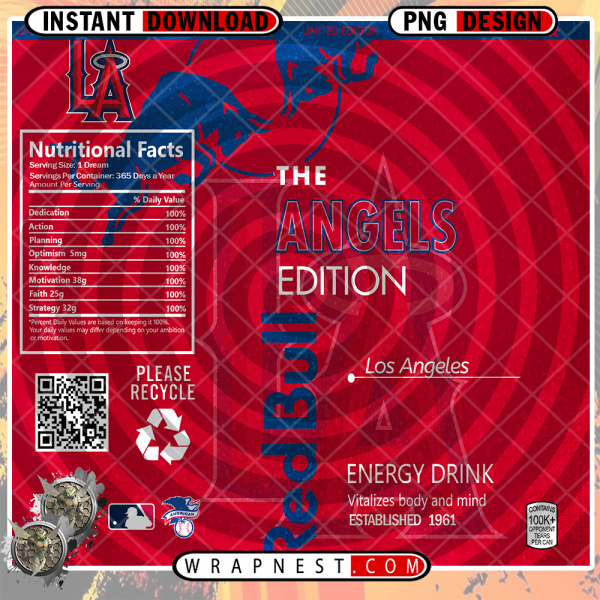 ANGELS RED BULL WRAP