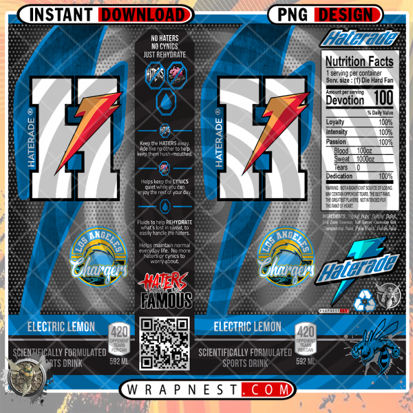 CHARGERS HATERADE WRAP