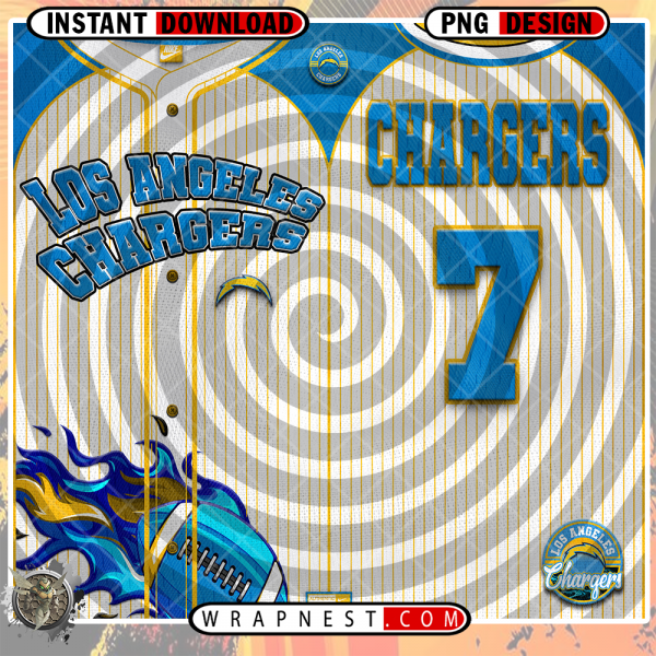 CHARGERS TEAM BUTTON-UP WRAP