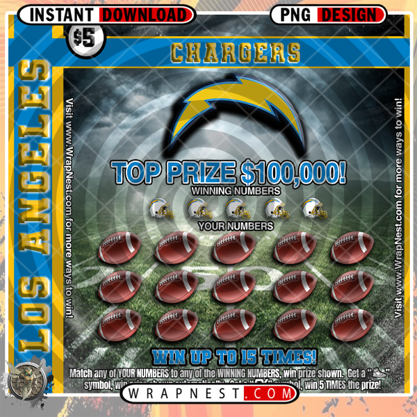 CHARGERS SCRATCH OFF WRAP