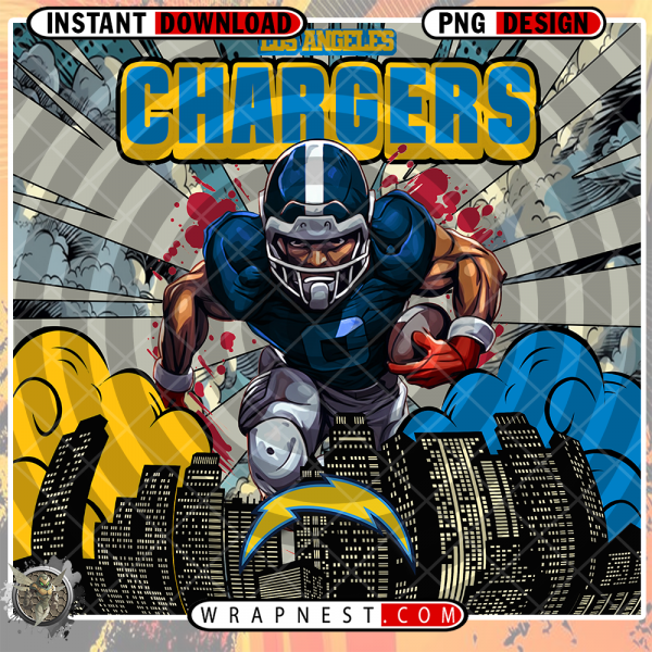 CHARGERS COMIC BOOK STYLE WRAP